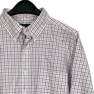 Polo Ralph Lauren Men's XXL Lightweight Cotton Button Down Shirt Check Blue